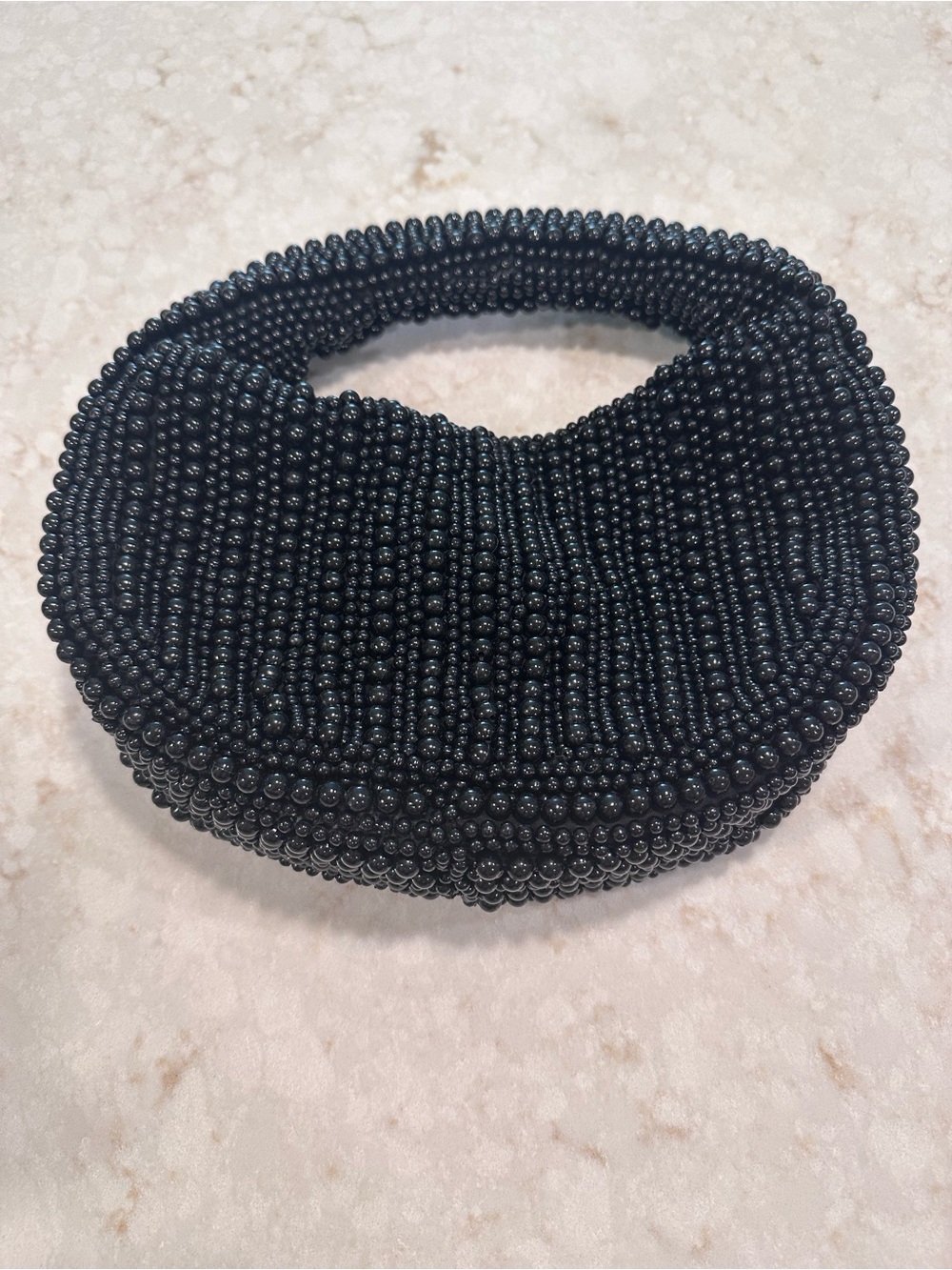 Adorable Anthropologie black beaded bag.  NWOT.